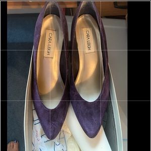 Women’s purple suede shoes